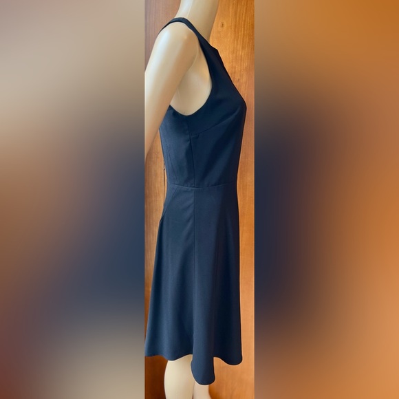 NWT HALSTON HERITAGE Black Fit & Flare Dress Size 6 - Picture 4 of 7